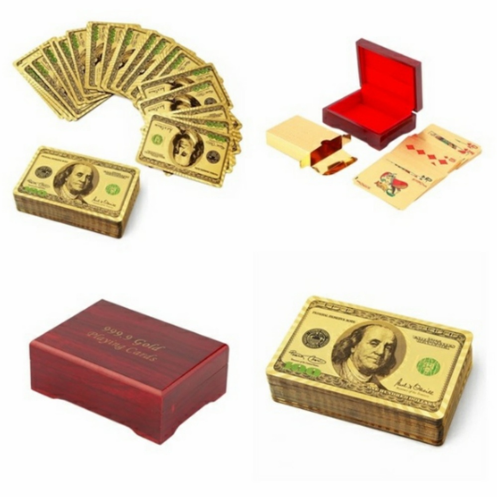Gold plated poker/playing cards
